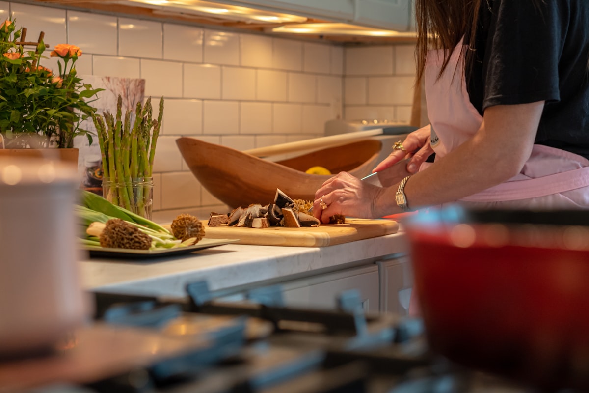 Online cooking class participants